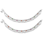 Load image into Gallery viewer, Taraash 925 Silver Traditional Indian Enamel Anklet For Women - Taraash
