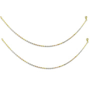 Taraash 925 Silver Tri Plated Anklet For Women - Taraash