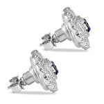 Load image into Gallery viewer, Taraash 925 Silver White and Blue CZ Round Design Pendant For Women - Taraash
