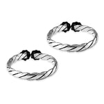 Load image into Gallery viewer, Taraash 925 Silver Wire Wrap Floral Top Open Leg Thumb Ring - Taraash