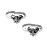 Taraash 925 Sterling Antique Butterfly Silver Toe Ring For Women - Taraash