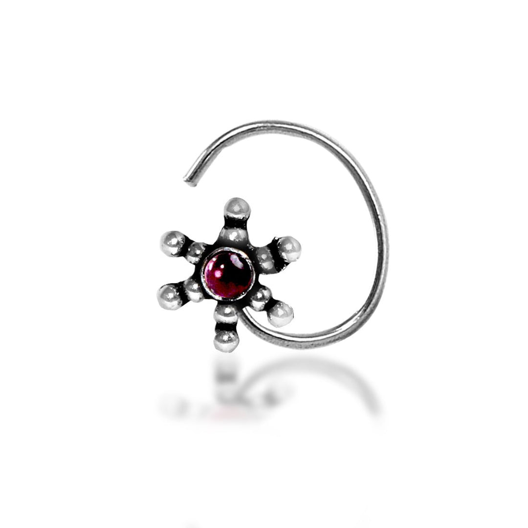 Taraash 925 Sterling Antique Nosepin | Silver Nosepin | Nosepin For Women | Nath For Women - Taraash