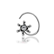 Taraash 925 Sterling Antique Nosepin | Silver Nosepin | Nosepin For Women | Nath For Women - Taraash