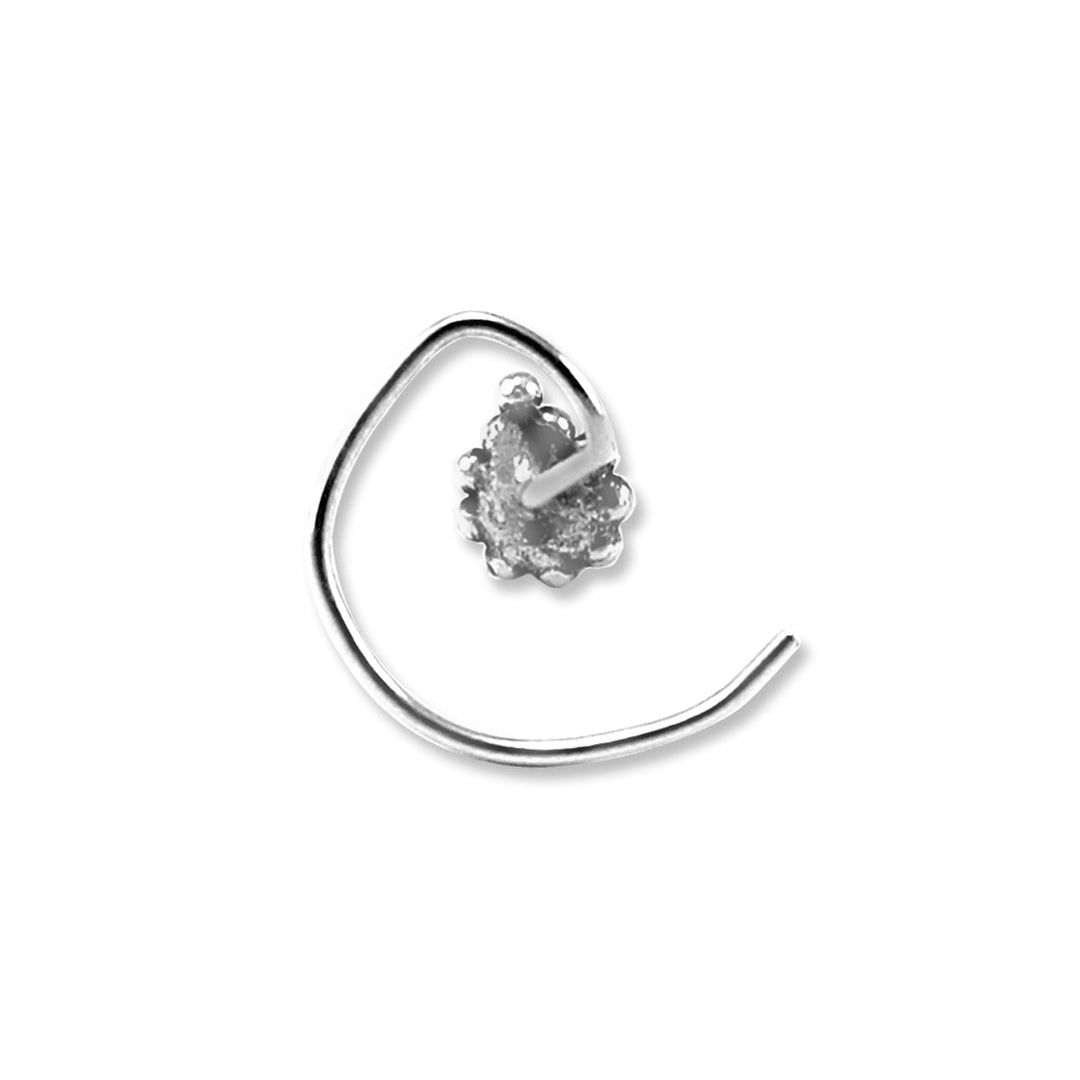 Taraash 925 Sterling Antique Nosepin | Silver Nosering | Fancy Nath For Women & girls - Taraash