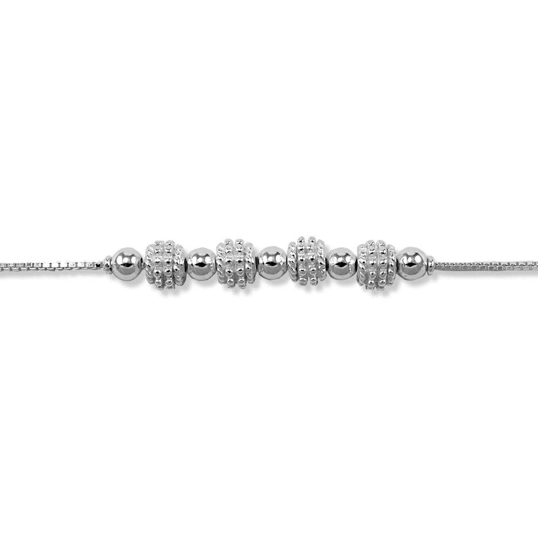 Taraash 925 Sterling Beaded Silver Bracelet For Girls | Bracelet for women | Silver Bracelets - Taraash