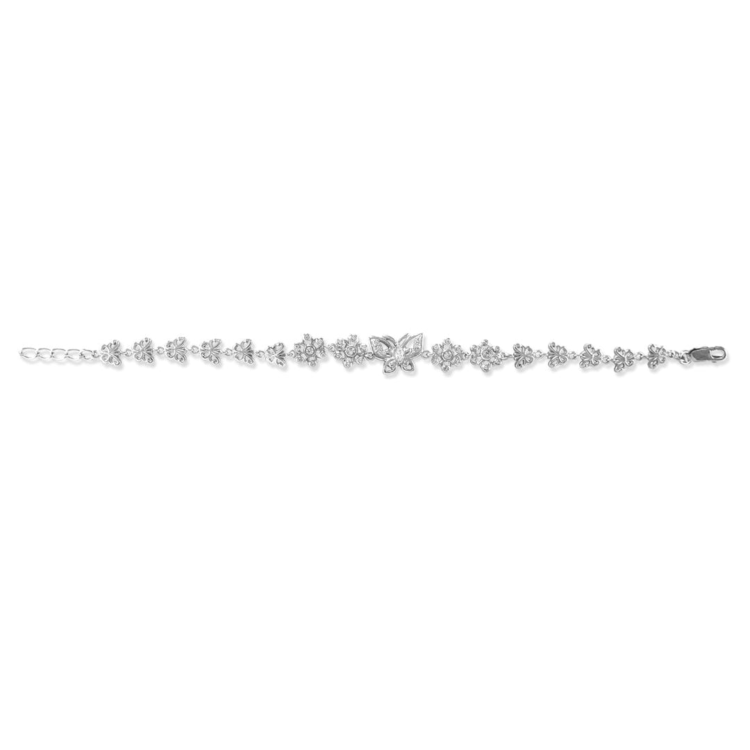 Taraash 925 Sterling Bewitching Butterfly Silver Bracelet For Women - Taraash