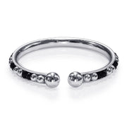 Taraash 925 Sterling Black Beaded Nazariya Bangles For New Born Babies BG1603S - Taraash