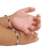 Taraash 925 Sterling Black Beaded Silver Kids Bracelets - Taraash
