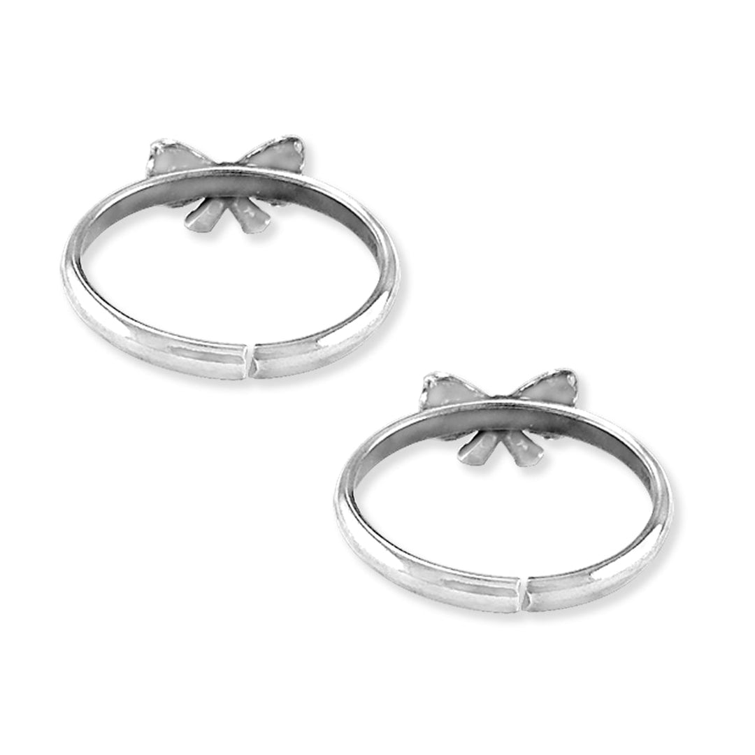 Taraash 925 Sterling Bow Silver Toe Ring For Women - Taraash