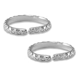 Taraash 925 Sterling Cutwork Silver Toe Ring | Silver Toe Ring For Women | Silver Bichiya - Taraash