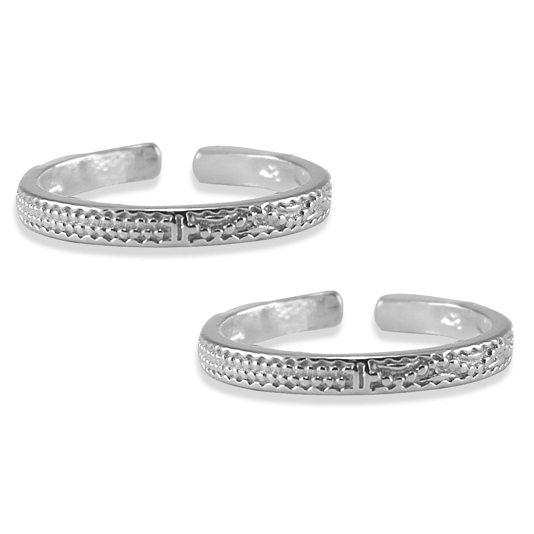 Taraash 925 Sterling Cutwork Toe Ring | Silver Bichiya | Chandi Bichiya Women - Taraash