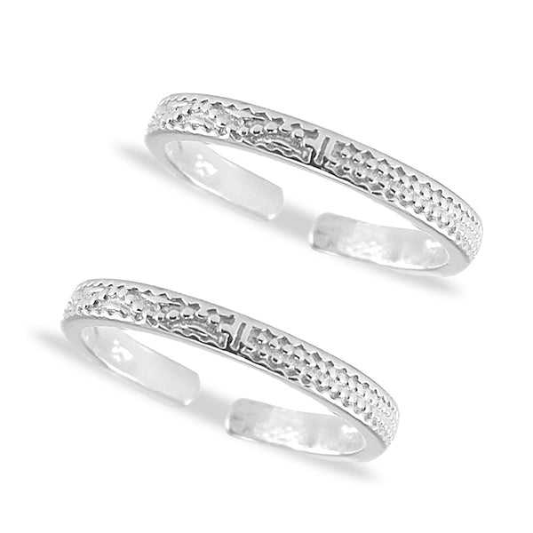 Taraash 925 Sterling Cutwork Toe Ring | Silver Bichiya | Chandi Bichiya Women - Taraash