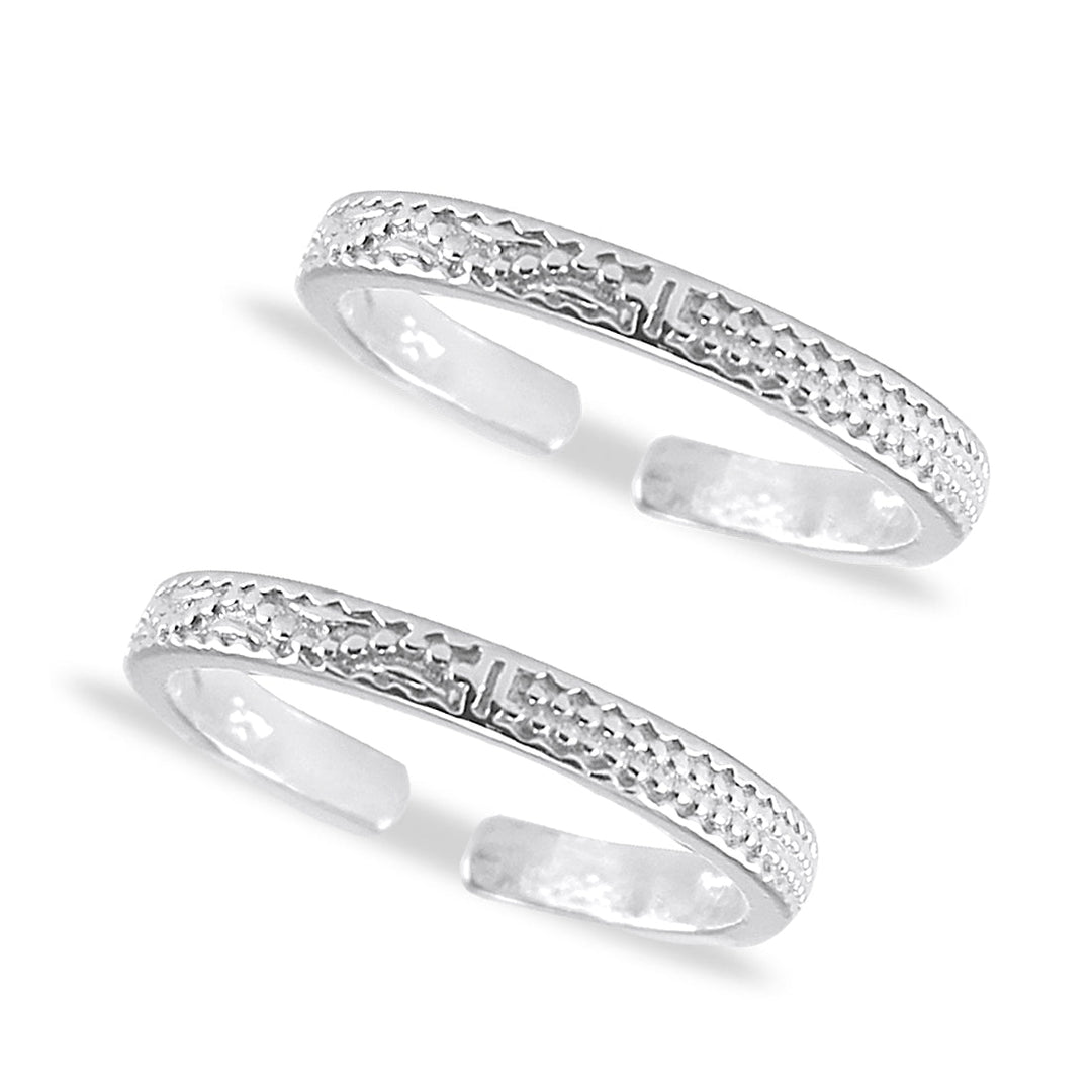 Taraash 925 Sterling Cutwork Toe Ring | Silver Bichiya | Chandi Bichiya Women - Taraash