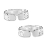 Taraash 925 Sterling Cutwork Toering | Silver Toe Ring For Women | Mettelu For Women - Taraash