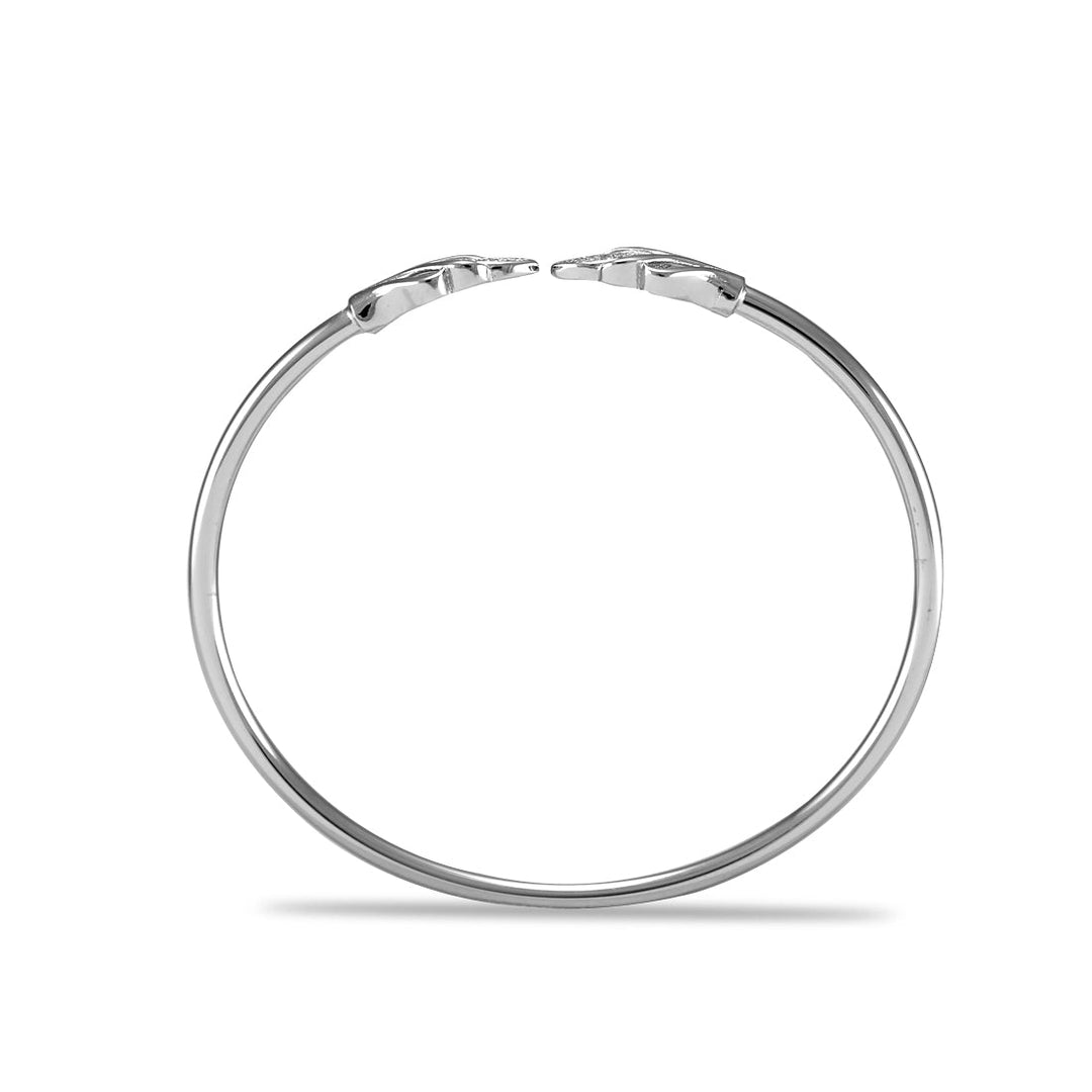 Taraash 925 Sterling Cz Bangle | Silver Bangle Kada For Women | Bangle For Women - Taraash