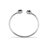Load image into Gallery viewer, Taraash 925 Sterling Cz Bangle | Top Openable Kada Bangle | Heart Bangle For Women - Taraash

