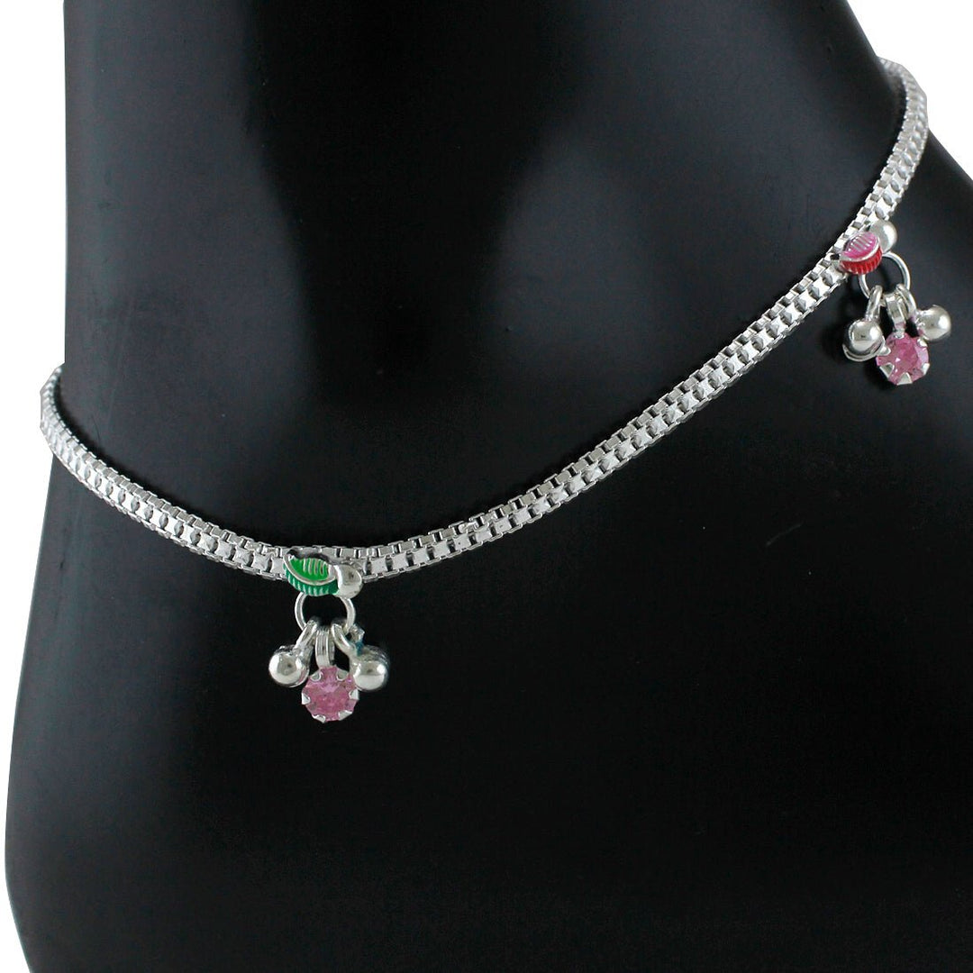 Taraash 925 Sterling CZ Silver Anklets For Women - Taraash