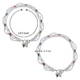 Taraash 925 Sterling Fancy Silver Anklets For Women - Taraash