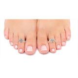 Taraash 925 Sterling Floral Bichiya Silver For Women | Kali mettelu Silver | Band Foot Ring - Taraash