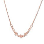 Load image into Gallery viewer, Taraash 925 Sterling Floral Rose Gold Silver Necklace Set For Women - Taraash
