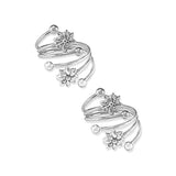Taraash 925 Sterling Floral Silver Kali Mettelu For Women | Silver Band Foot Ring | Fancy Silver Metti For Women - Taraash
