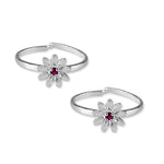 Load image into Gallery viewer, Taraash 925 Sterling Floral Silver Toe Ring For Women - Taraash
