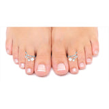 Taraash 925 Sterling Floral Silver Toe Ring For Women | Silver Chutki Women |Original Chandi Ki Bichiya - Taraash