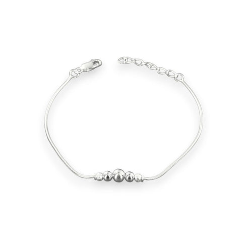 100% Party Wear Silver Micro Bracelet, Size: Round at best price in Mumbai