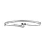 Taraash 925 Sterling Heart Bangle | Silver openable Bangle | Kada For Women - Taraash
