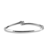 Taraash 925 Sterling Heart Bangle | Silver openable Bangle | Kada For Women - Taraash