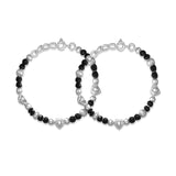 Taraash 925 Sterling Heart Design Nazariya Set Bracelet For Kids BR1848S-1 - Taraash