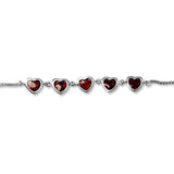 Taraash 925 Sterling Heart Silver Bracelet | Silver Bracelet | Pure Silver Bracelet For Girls - Taraash