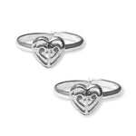 Load image into Gallery viewer, Taraash 925 Sterling Heart Silver Toe Ring for Women - Taraash
