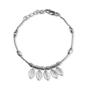 Taraash 925 Sterling Leaf Bracelet | Silver Bracelet | Pure Silver Bracelet For Women - Taraash