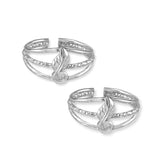Taraash 925 Sterling Leaf Design Metti For Women | Stylish Toe Ring For Women|Silver Mettelu - Taraash
