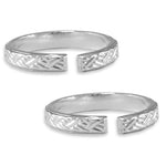 Load image into Gallery viewer, Taraash 925 Sterling Plain Cutwork Toe Ring | Silver Metti | Silver Toe Ring For Women - Taraash