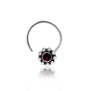 Taraash 925 Sterling Round Nose Ring | Silver Nath | Fancy Nosepin For Women & girls - Taraash