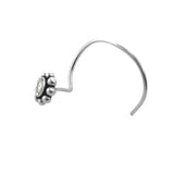 Taraash 925 Sterling Round Nose Ring | Silver Nath | Fancy Nosepin For Women & girls - Taraash