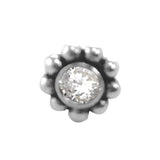 Taraash 925 Sterling Round Nose Ring | Silver Nath | Fancy Nosepin For Women & girls - Taraash