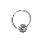 Taraash 925 Sterling Round Nose Ring | Silver Nath | Fancy Nosepin For Women & girls - Taraash