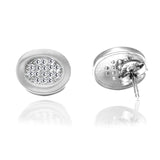 Taraash 925 Sterling Round Pendant Set |Cz Pendant and Earrings Set | Silver Pendant Set For Women - Taraash