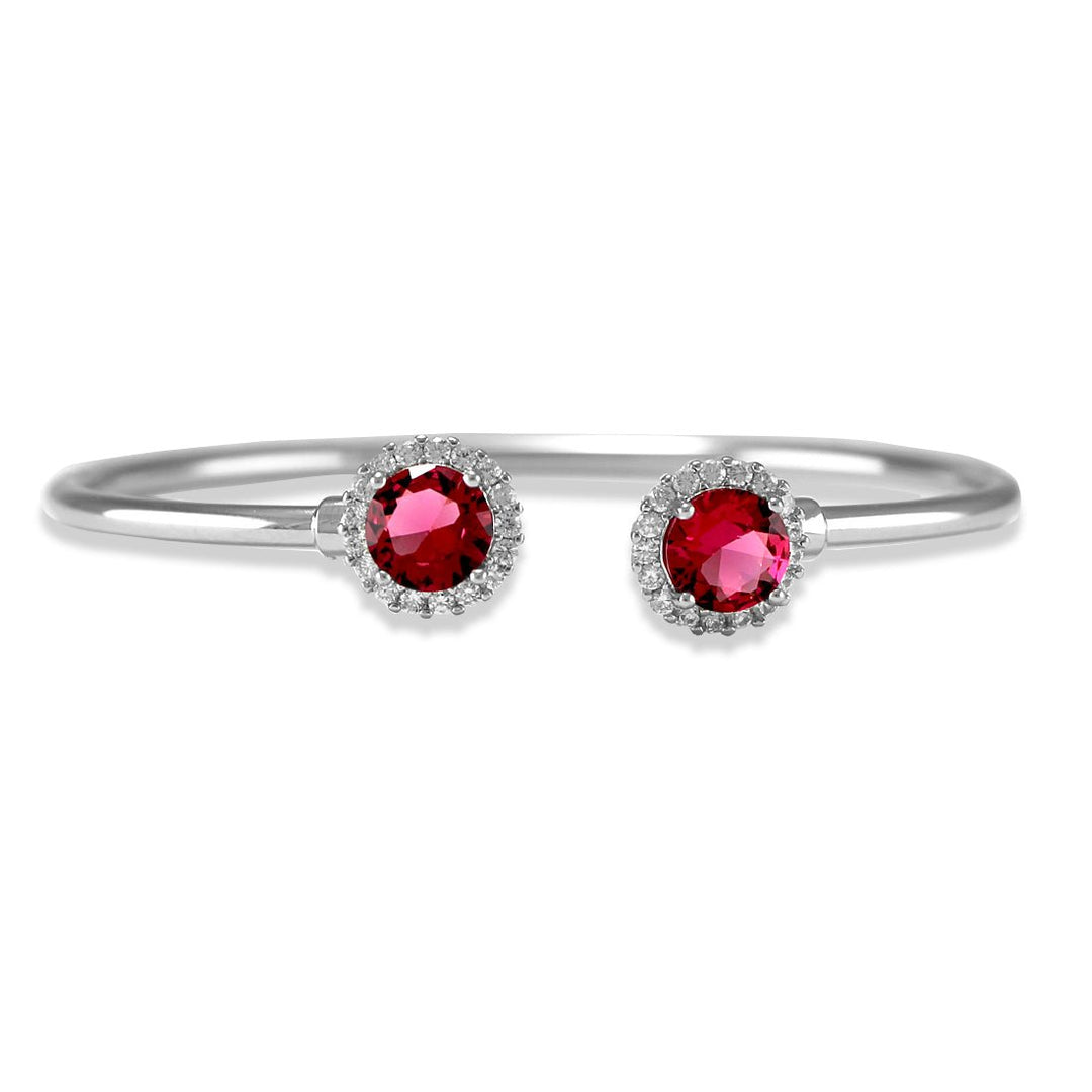 Taraash 925 Sterling Round Shape Bangle | CZ Silver Bangle | Bangle For Women - Taraash