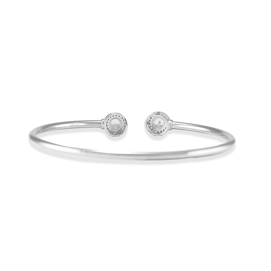Taraash 925 Sterling Round Shape Bangle | Silver Kada For Women | Silver Bangle - Taraash