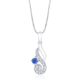 Taraash 925 Sterling Silver Abstract CZ Pendant for women PD1787R - Taraash