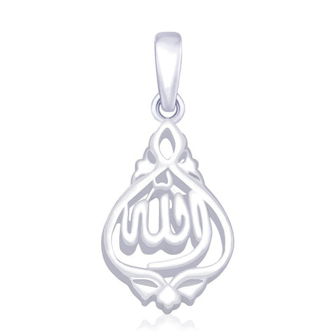 Taraash 925 Sterling Silver Allah Pendant For Unisex PD1763S - Taraash