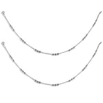 Load image into Gallery viewer, Taraash 925 Sterling Silver Anklet |Ball chain Silver anklets | Anklets For Women - Taraash
