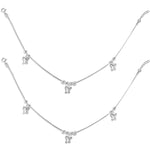 Load image into Gallery viewer, Taraash 925 Sterling Silver Anklet For Women With Silver Beads And Hanging Butterfly - Taraash
