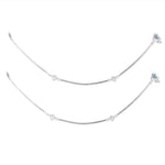 Load image into Gallery viewer, Taraash 925 Sterling Silver Anklet Toe Ring Combo For Women COMBO ANTR 116 - Taraash