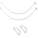 Load image into Gallery viewer, Taraash 925 Sterling Silver Anklet Toe Ring Combo For Women COMBO ANTR 119 - Taraash