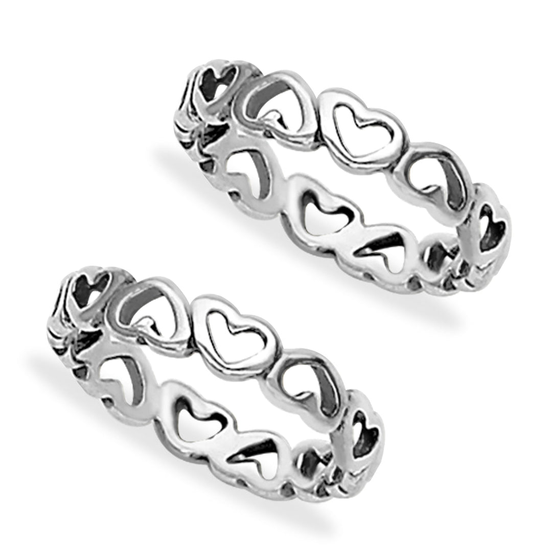 Taraash 925 Sterling Silver Anklet Toe Ring Combo For Women COMBO ANTR 136 - Taraash